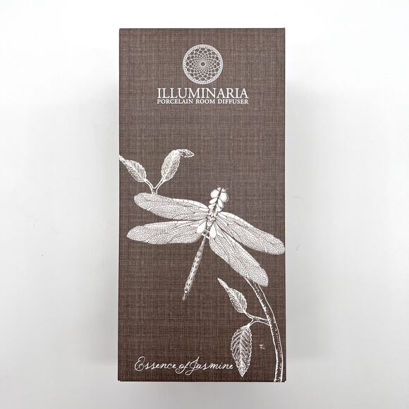 ILLUMINARIA Porcelain Room Diffuser Essence of Jasmine Dragonfly NEW IN BOX - Picture 5 of 10